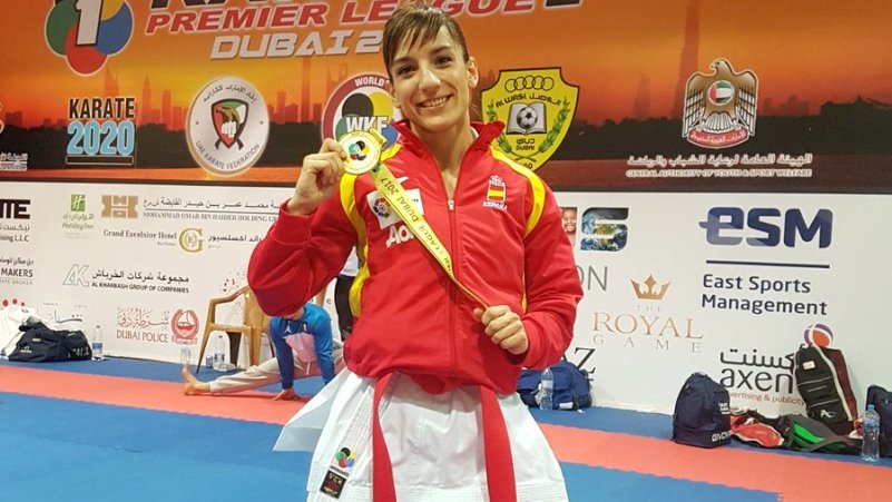 Primer oro del año para la talaverana Sandra Sánchez, brillante campeona en la Premier League de Dubai