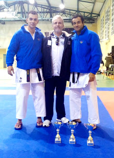 Tres podios en karate del Gimnasio Zeus en Extremadura