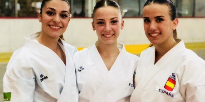 El equipo femenino español de kata se cuelga la medalla de plata