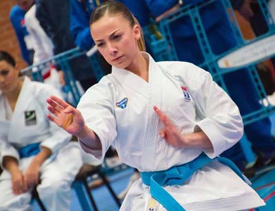 La karateca Lidia Rodríguez luchará este sábado por su primera medalla absoluta en el campeonato de España de karate