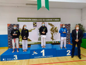Dos podios para el Mercantil en el Campeonato de Andalucía Infantil de Karate