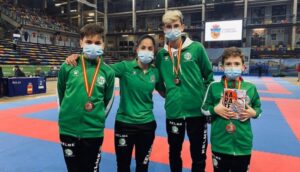 El Kárate Nintai de Águilas consigue tres medallas de bronce en el Campeonato de España