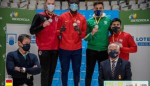 El aguileño Achraf Azizi consigue la medalla de bronce en la vuelta de la Liga Nacional Senior de kárate