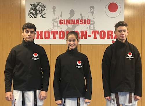 Tres karatecas del Shotokan Tora acuden al nacional cadete, júnior y sub21