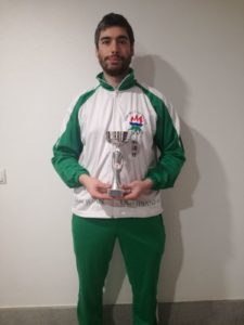 Rubén Arrastio tercero en Kumite del Cto. Navarro de Karate