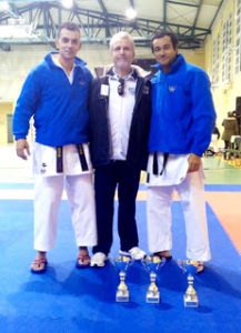 Tres podios en karate del Gimnasio Zeus en Extremadura
