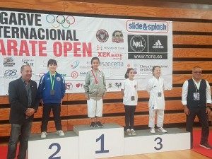 Dos salobreñeras se traen tres medallas del Open Internacional de Kárate del Algarve
