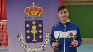 Alejandro Felpeto gana en As Pontes dos títulos gallegos de karate
