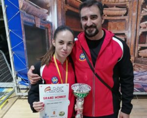 Nidia García revalida su título de campeona en la Liga Nacional de karate