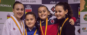 Alejandra Gómez, del Kárate On, se trae dos medallas de la Iª vuelta de la Liga Nacional de Kárate 2019