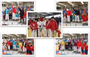 Cinco podios de los karatekas de Cabezón en el Campeonato Regional Juvenil