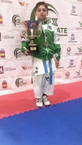 David Tedesco, de Olympic Karate Marbella, consigue el oro en el XVIII Trofeo Diputación de Cáceres