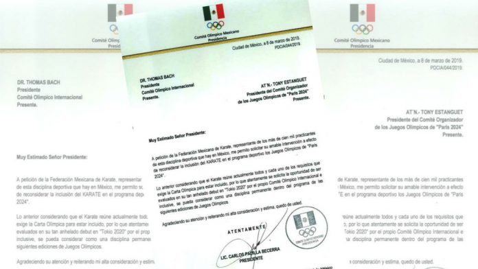 Comité Olímpico Mexicano se suma a solicitud para incluir karate en Juegos Olímpicos París 2024