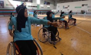 Conoce a las mujeres del equipo de karate en silla de ruedas de Gaza