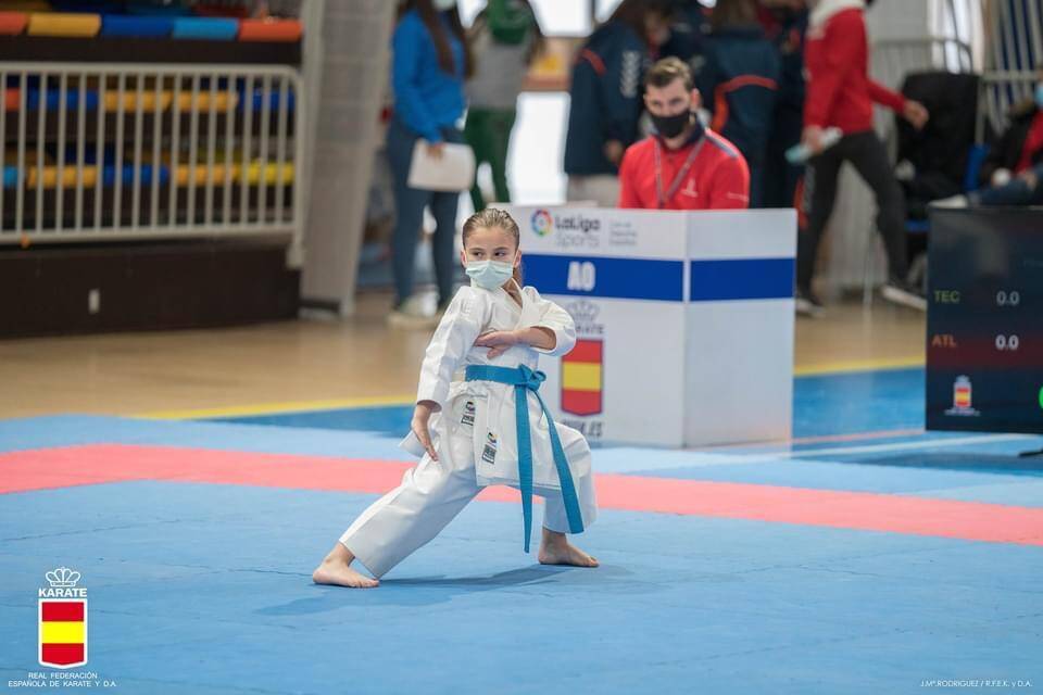 La toledana Teresa Rodríguez, bicampeona de España de karate a sus 7 años
