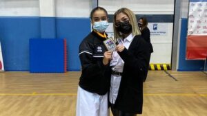 Marta y Paola García, con las selecciones españolas de karate