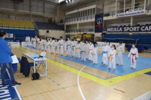 El karate melillense celebra un exitoso autonómico 2021 en el Ciudad de Melilla