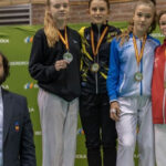 La karateka Amelie Skiba, de Lanzarote, medalla de bronce en la Liga Nacional y clasificada para la gran final