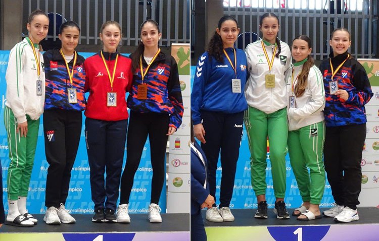 Las karatecas utreranas Lola Matos y Marta Clavijo, medallistas en el campeonato de España